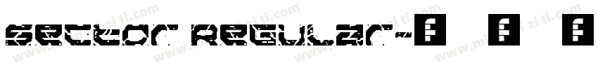 Sector Regular字体转换